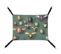 TKJMCSW Insect Atlas Cat Cage Hammock Cat Hammock for Cage Rat Hammock Ferret Hammock Cat Hammock for Large Cats Hanging Cat Bed Cat Hammock Bed Chinchilla Hammock Pet Hammock