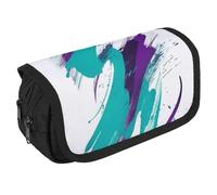 TKJMCSW Large Capacity Pencil Case Zippered 90's Cup Design Pencil Pouch Multifunctional Pen Case with 3 Compartment Adult Fabric Makeup Bag for Women Men Storage Organizer for Office Supply