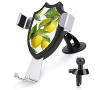 TKJMCSW Lemon Branch Leaves Car Phone Holder Mount Phone Mount for Car Windshield Dashboard Air Vent Universal Automobile Cell Phone Holder Fit for Smartphone Phone Car Mount
