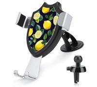 TKJMCSW Lemon Fruit Car Phone Holder Mount Phone Mount for Car Windshield Dashboard Air Vent Universal Automobile Cell Phone Holder Fit for Smartphone Phone Car Mount
