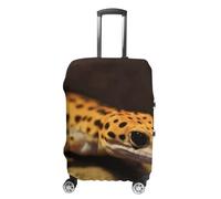 TKJMCSW Leopard Little Gecko Luggage Cover Tsa Approved Suitcase Covers for Luggage Elastic Washable Suit Case Covers Anti-Scratch Travel Luggages Sleeve Suitcase Protector Fits 19-30 Inch Case