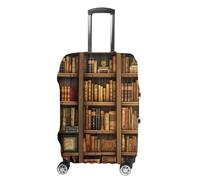 TKJMCSW Library Bookshelf Book Luggage Cover Tsa Approved Suitcase Covers for Luggage Elastic Washable Suit Case Covers Anti-Scratch Travel Luggages Sleeve Suitcase Protector Fits 19-30 Inch Case(XL)