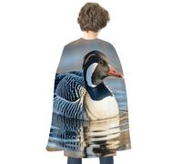 TKJMCSW Loon Nature Birds Renaissance Cape Reversible Halloween Cloak for Cosplay Party Medieval Costume Masquerade Outfit