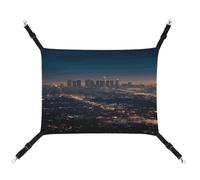 TKJMCSW Los Angeles Skyline Cat Cage Hammock Cat Hammock for Cage Rat Hammock Ferret Hammock Cat Hammock for Large Cats Hanging Cat Bed Cat Hammock Bed Chinchilla Hammock Pet Hammock