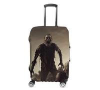 TKJMCSW Many Zombie Luggage Cover Tsa Approved Suitcase Covers for Luggage Elastic Washable Suit Case Covers Anti-Scratch Travel Luggages Sleeve Suitcase Protector Fits 19-30 Inch Case(), White, XL