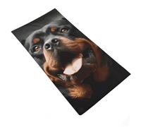 TKJMCSW Microfiber Cool Rottweiler Dog Bath Towel 29x14 Super Absorbent & Quick Dry Travel Hand Towel for Bathroom Lightweight Thin Face Towels for Swim Gym Spa Yoga Vacation Essentials