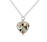 TKJMCSW Modern Art Cat Pet Ashes Necklace with Filling Kits 27.6" Cable Chain Memorial Cremation Urn Necklace Jewelry Souvenir Keepsake for Human Ashes Dogs Cats Sympathy Gift for Women Men