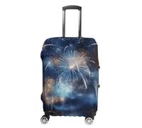 TKJMCSW New Year Pyrotechnics Luggage Cover Tsa Approved Suitcase Covers for Luggage Elastic Washable Suit Case Covers Anti-Scratch Travel Luggages Sleeve Suitcase Protector Fits 19-30 Inch Case