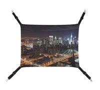 TKJMCSW New York Night Cat Cage Hammock Cat Hammock for Cage Rat Hammock Ferret Hammock Cat Hammock for Large Cats Hanging Cat Bed Cat Hammock Bed Chinchilla Hammock Pet Hammock