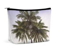 TKJMCSW Palm Tree Makeup Bag for Women Large Capacity Toiletry Bag Portable Make Up Organizer Cosmetics Bag Travel Bag for Cosmetic Storage Bag for Travel Work, style, One Size