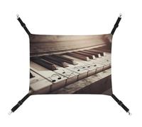 TKJMCSW Piano Keys with Musical Notes Cat Cage Hammock Cat Hammock for Cage Rat Hammock Ferret Hammock Cat Hammock for Large Cats Hanging Cat Bed Cat Hammock Bed Chinchilla Hammock Pet Hammock