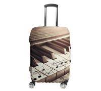 TKJMCSW Piano Musical Notes Luggage Cover Tsa Approved Suitcase Covers for Luggage Elastic Washable Suit Case Covers Anti-Scratch Travel Luggages Sleeve Suitcase Protector Fits 19-30 Inch Case