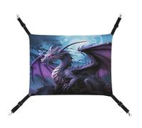 TKJMCSW Purple Dragon Purple Moon Cat Cage Hammock Cat Hammock for Cage Rat Hammock Ferret Hammock Cat Hammock for Large Cats Hanging Cat Bed Cat Hammock Bed Chinchilla Hammock Pet Hammock
