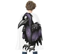 TKJMCSW Ravens Renaissance Cape Reversible Halloween Cloak for Cosplay Party Medieval Costume Masquerade Outfit