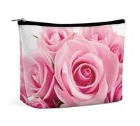 TKJMCSW Rose Makeup Bag for Women Large Capacity Toiletry Bag Portable Make Up Organizer Cosmetics Bag Travel Bag for Cosmetic Storage Bag for Travel Work, style, One Size