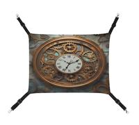 TKJMCSW Rusty Steampunk Clock Cat Cage Hammock Cat Hammock for Cage Rat Hammock Ferret Hammock Cat Hammock for Large Cats Hanging Cat Bed Cat Hammock Bed Chinchilla Hammock Pet Hammock