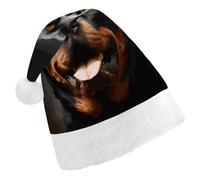 TKJMCSW Santa Hat Cool Rottweiler Dog Christmas Hats Cap Double Comfort Santa Claus Hats Xmas Holiday Hat New Year Festive Party Supplies