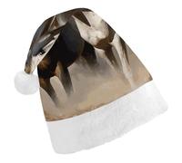 TKJMCSW Santa Hat Horses Animals Christmas Hats Cap Double Comfort Santa Claus Hats Xmas Holiday Hat New Year Festive Party Supplies