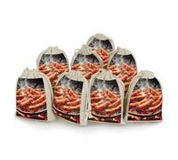 TKJMCSW Sausage on Fire Drawstring Gift Bags 8PCS Muslin Bags Drawstring Bags Small Drawstring Bags Gift Bags with Drawstring Gift Wrap Bags Drawstring Drawstring Pouch