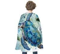 TKJMCSW Sea Turtle Renaissance Cape Reversible Halloween Cloak for Cosplay Party Medieval Costume Masquerade Outfit