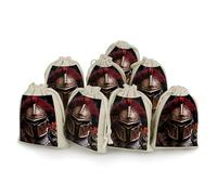 TKJMCSW Spartan Helmet Drawstring Gift Bags 8PCS Muslin Bags Drawstring Bags Small Drawstring Bags Gift Bags with Drawstring Gift Wrap Bags Drawstring Drawstring Pouch