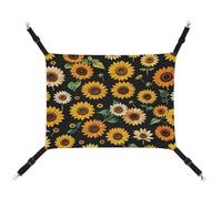 TKJMCSW Sunflower Floral Cat Cage Hammock Cat Hammock for Cage Rat Hammock Ferret Hammock Cat Hammock for Large Cats Hanging Cat Bed Cat Hammock Bed Chinchilla Hammock Pet Hammock