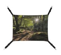 TKJMCSW Sunshine in The Woods Cat Cage Hammock Cat Hammock for Cage Rat Hammock Ferret Hammock Cat Hammock for Large Cats Hanging Cat Bed Cat Hammock Bed Chinchilla Hammock Pet Hammock