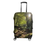 TKJMCSW Sunshine in The Woods Luggage Cover Tsa Approved Suitcase Covers for Luggage Elastic Washable Suit Case Covers Anti-Scratch Travel Luggages Sleeve Suitcase Protector Fits 19-30 Inch Case