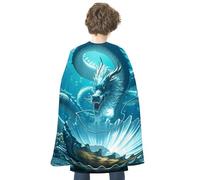 TKJMCSW The Dragon King Renaissance Cape Reversible Halloween Cloak for Cosplay Party Medieval Costume Masquerade Outfit