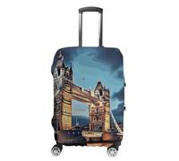 TKJMCSW Tower Bridge in London Luggage Cover Tsa Approved Suitcase Covers for Luggage Elastic Washable Suit Case Covers Anti-Scratch Travel Luggages Sleeve Suitcase Protector Fits 19-30 Inch Case
