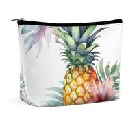 TKJMCSW Tropical Pineapple Makeup Bag for Women Large Capacity Toiletry Bag Portable Make Up Organizer Cosmetics Bag Travel Bag for Cosmetic Storage Bag for Travel Work, style, One Size
