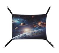TKJMCSW Universe Galaxy Outer Space Cat Cage Hammock Cat Hammock for Cage Rat Hammock Ferret Hammock Cat Hammock for Large Cats Hanging Cat Bed Cat Hammock Bed Chinchilla Hammock Pet Hammock