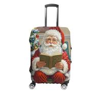 TKJMCSW Vintage Santa Claus Luggage Cover Tsa Approved Suitcase Covers for Luggage Elastic Washable Suit Case Covers Anti-Scratch Travel Luggages Sleeve Suitcase Protector Fits 19-30 Inch Case