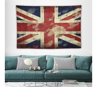 TKJMCSW Wall Tapestry 60"x90" Vintage Tapestry with Hanging Kits Aesthetic Poster Vintage Union Jack British Flag Tapestries for Bedroom Decoration Living Room Apartment Dorm Artwork Party Backdrop