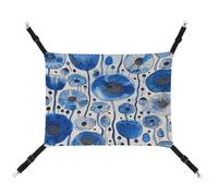 TKJMCSW White Blue Ink Cat Cage Hammock Cat Hammock for Cage Rat Hammock Ferret Hammock Cat Hammock for Large Cats Hanging Cat Bed Cat Hammock Bed Chinchilla Hammock Pet Hammock
