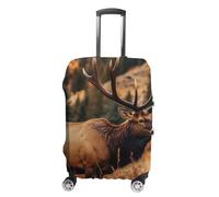 TKJMCSW Wild Animals Luggage Cover Tsa Approved Suitcase Covers for Luggage Elastic Washable Suit Case Covers Anti-Scratch Travel Luggages Sleeve Suitcase Protector Fits 19-30 Inch Case(), White, S