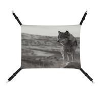 TKJMCSW Wolf On The Grass Cat Cage Hammock Cat Hammock for Cage Rat Hammock Ferret Hammock Cat Hammock for Large Cats Hanging Cat Bed Cat Hammock Bed Chinchilla Hammock Pet Hammock