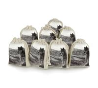TKJMCSW Wolf On The Grass Drawstring Gift Bags 8PCS Muslin Bags Drawstring Bags Small Drawstring Bags Gift Bags with Drawstring Gift Wrap Bags Drawstring Drawstring Pouch