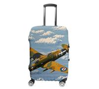 TKJMCSW World War 2 Aircraft Luggage Cover Tsa Approved Suitcase Covers for Luggage Elastic Washable Suit Case Covers Anti-Scratch Travel Luggages Sleeve Suitcase Protector Fits 19-30 Inch Case