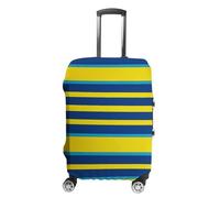 TKJMCSW Yellow And Blue Stripes Luggage Cover Tsa Approved Suitcase Covers for Luggage Elastic Washable Suit Case Covers Anti-Scratch Travel Luggages Sleeve Suitcase Protector Fits 19-30 Inch Case