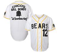 TKJPYWYH Bad News Bears Movie Baseball Jersey for Men,12 Tanner Boyle 3 Kelly Leak 1976 Chico's Bail Bonds Sports Shirt S-3XL, 12 White, Medium