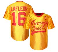 TKJPYWYH Peter Lafleur 16 Average Joe's Dodgeball Movie Baseball Jersey, Stitched Athletic Men's T-Shirt Jersey Yellow S-3XL, 16 Lafleur Yellow, Large