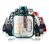 TKK 32oz Sport Water Bottle with Straw - Large Capacity Plastic Water Bottle Jug - Dishwasher Safe 1L BPA Free Tritan for Gym Yoga Travel Camping Outdoor Green Teal