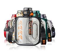 TKK Half Gallon Water Bottle Jug with Straw, Large Capacity Plastic Water Bottle, Dishwasher Safe, 1/2 Gallon 64 Oz, BPA Free Tritan for Gym, Yoga, Travel, Camping, Outdoor, Black