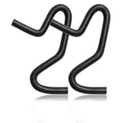 TKKEUEP 1/4 Inch ID Molded Fuel Line Rubber Hose Elbow Bends Universal 45, 90, 135, 180 Degree Bend Fuel Hose 2Pack