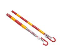 TkkMivcOC Tow Towing Bar, 5 Ton Tow Pole, 2 Sticks Breakdown Assistance, 9588cm Iron Towing bar for repair shops, household, Heavy Duty Buffer for Car Truck Small SUV, Yellow