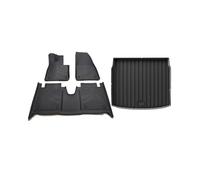 TKLGFEK Car Floor Mats Cargo Liner Trunk Pad TPE 3D Foot Mat All Weather BLACK Left Hand Drive Compatible for Polestar 4 2023 2024(4pcs sets)