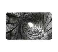 Tklwpai 3D Optical Illusion Door Mat, Optical Illusion Rug, Abyss Brick Stone Trap Non-Slip Absorbent Doormat, 20x32 Inch Entryway Rug, For Indoor Outdoor Bathroom Bedroom Kitchen Entrance Front Door