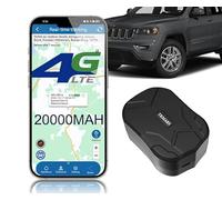 TKMARS 4G Car Tracker No Subscription Fees 20000mAh Battery 120 Days Long Standy Magnetic GPS Tracker Anti-Theft, Geofencing Alarm, Free APP Real-Time Tracking GPS Locator 4G TK905C