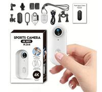 TKMARS 4K Mini WiFi Action Camera, Portable Vlogging Sports Camera, Waterproof Wearable Body Camera 4K with 360° Rotation Clip, Magnetic Hands-Free POV Camcorder for Cycling, Pet Walking, Vlogging